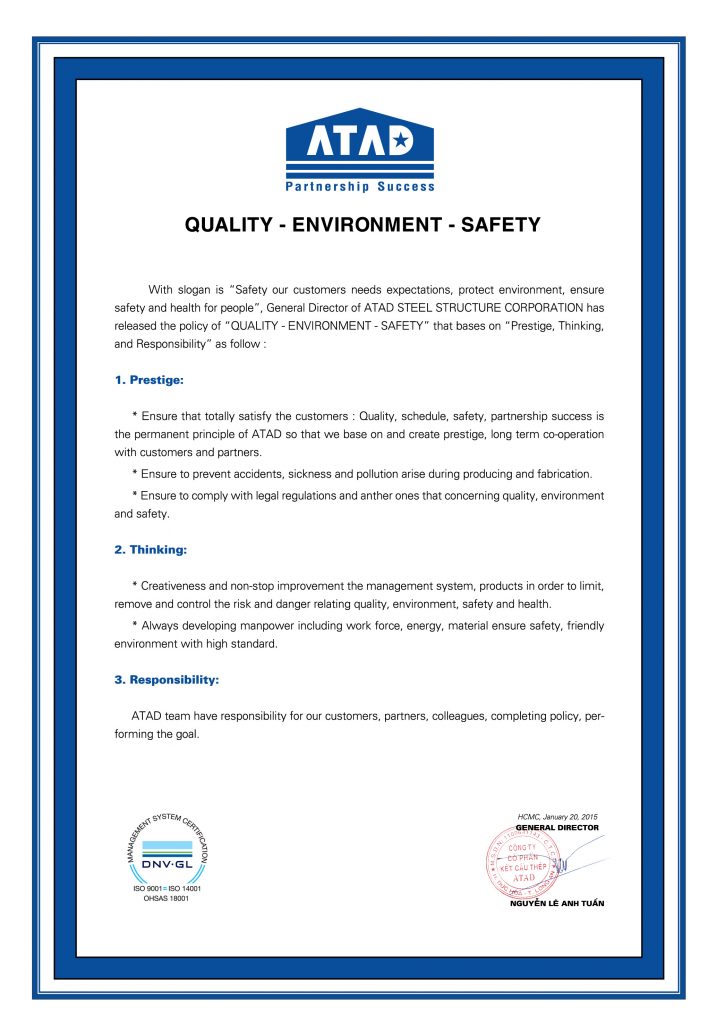 quality policy quality policy