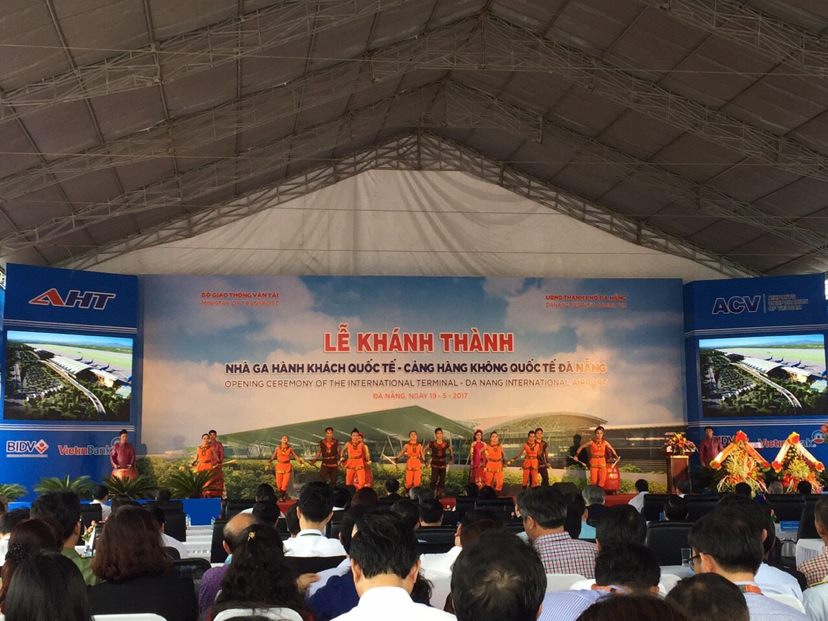The opening of Da Nang international airport