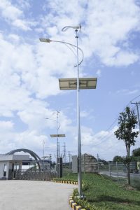 Wind solar hybrid outdoor lighting