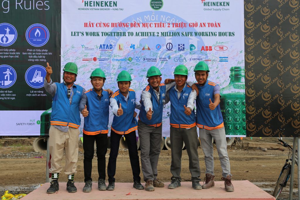 Heineken project reached 1 million safe hours ATAD Steel Structure