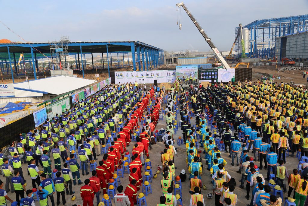 Heineken project reached 1 million safe hours ATAD Steel Structure