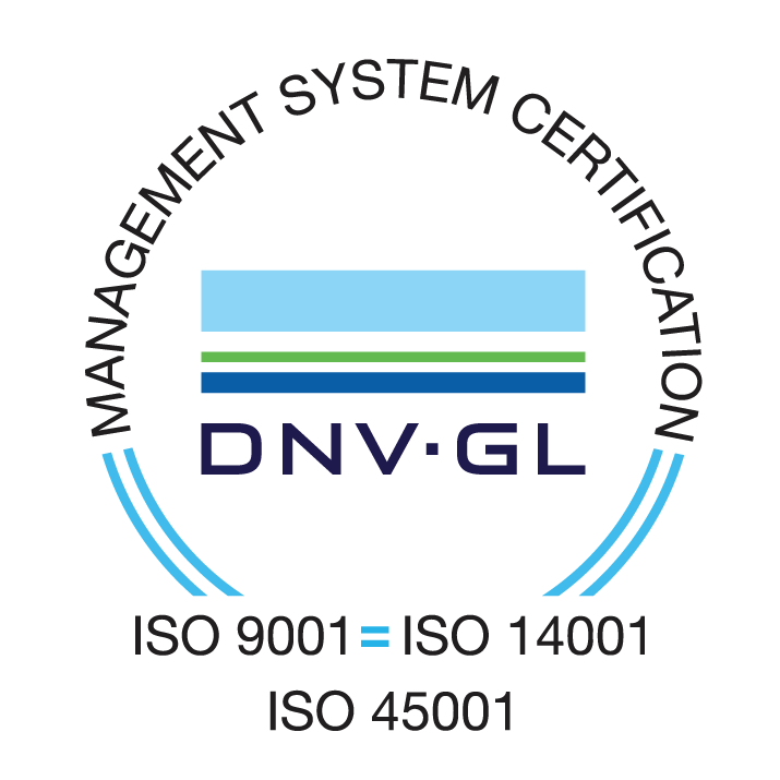 ISO 9001:2015; ISO 14001:2015, ISO 45001:2018