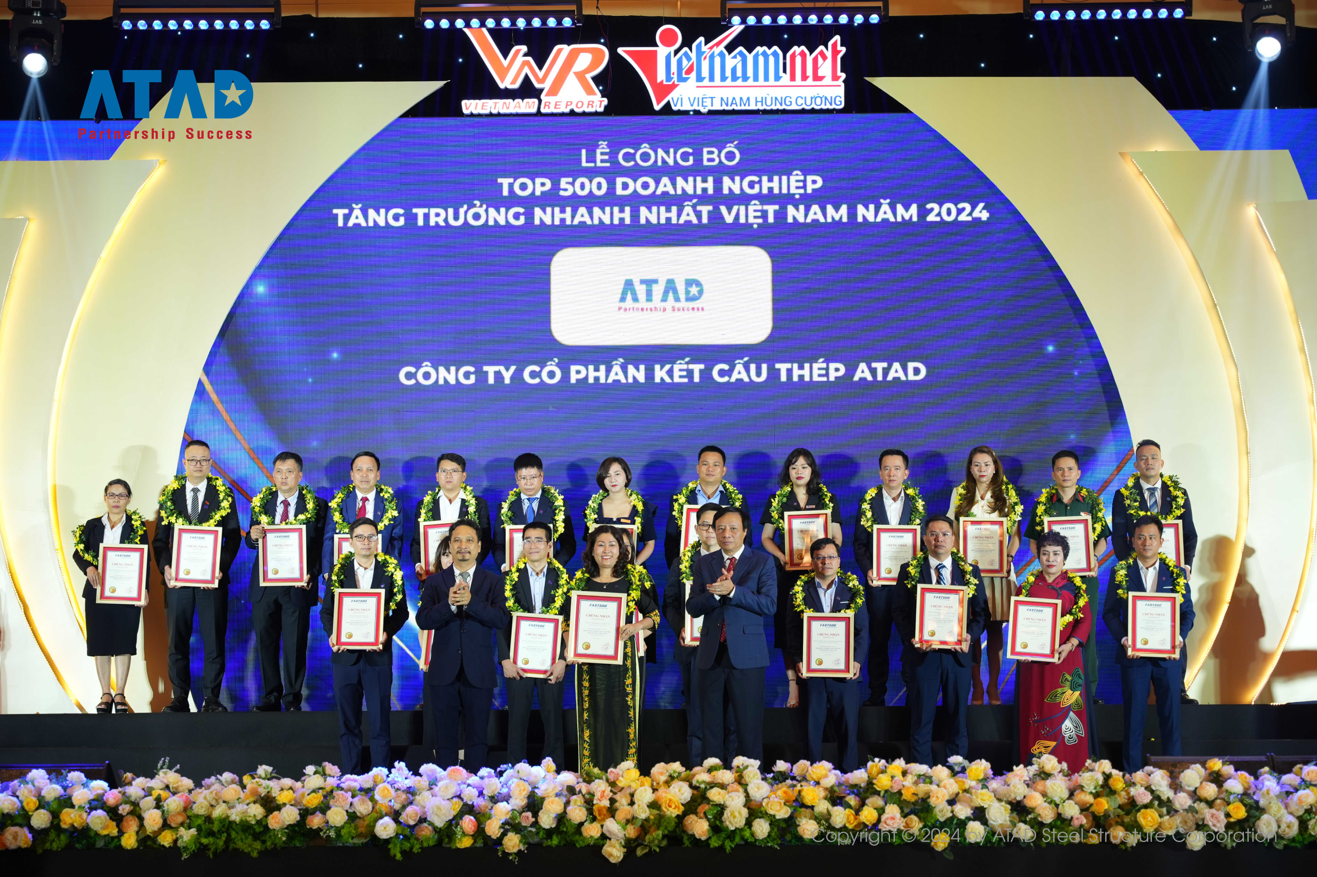 ATAD CONTINUES TO BE HONORED IN THE TOP LARGEST ENTERPRISES IN VIETNAM 2024