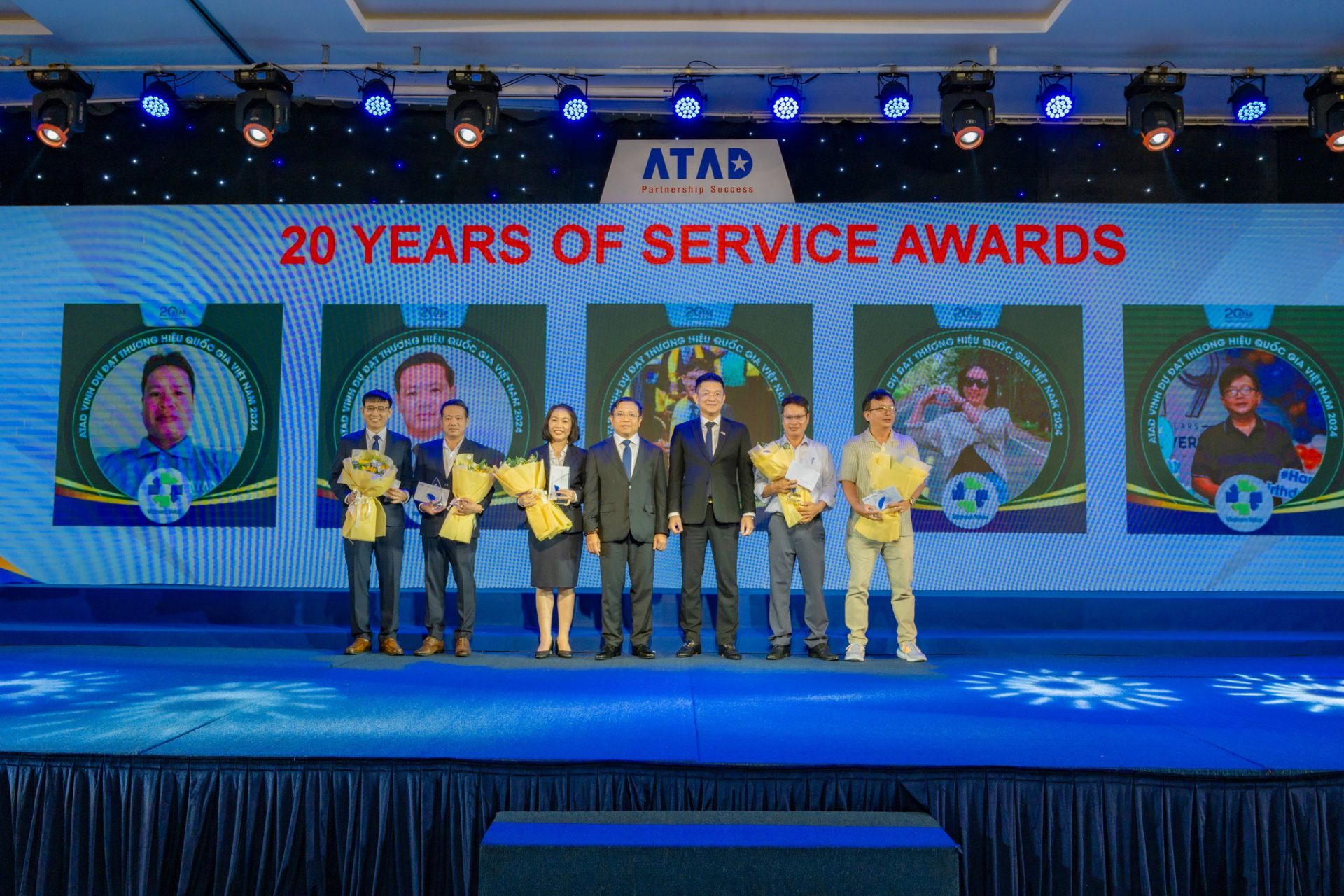 ATAD honored employees who have been with the company for 5, 10, and 20 years