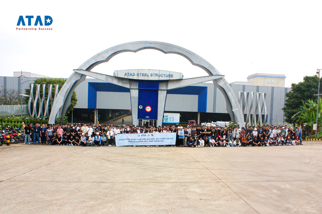 ATAD Đồng Nai Factory welcomed more than 450 lecturers and students from Hanoi University of Civil Engineering