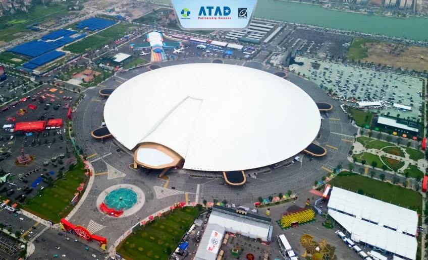 atad-tien-phong-hoan-thanh-ket-cau-thep-tai-trung-tam-trien-lam-quoc-gia