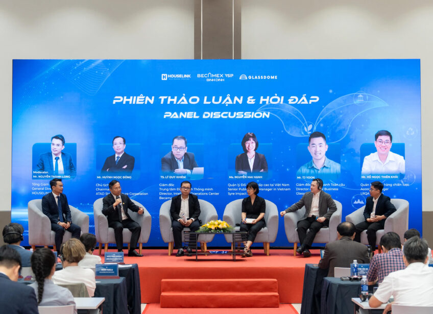 លោក Huynh Ngoc Dong ប្រធានក្រុមប្រឹក្សាភិបាលនៃ ATAD បានចូលរួមក្នុងវេទិកាពិភាក្សានៅ សិក្ខាសាលា។