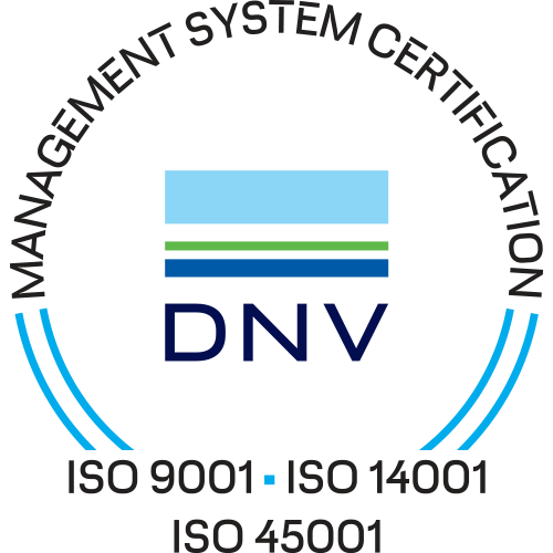 ISO 9001:2015; ISO 14001:2015, ISO 45001:2018