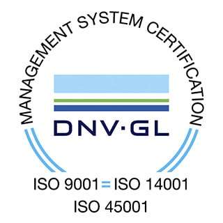 ISO 9001 · ISO 14001 · ISO 45001